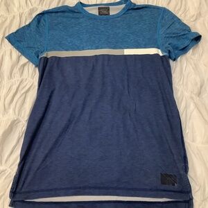 Blue Colour Blocked T-Shirt